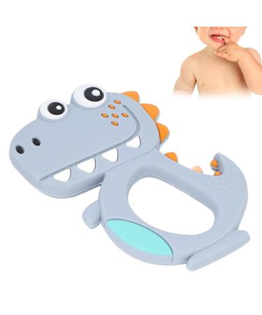 Silicone Baby Bite Ring Toys | Soothing Dinosaur Teething Rings for Breastfeeding Babies | Soothe Gums & Wounds International Shipping - Buy Online on GoSupps.com