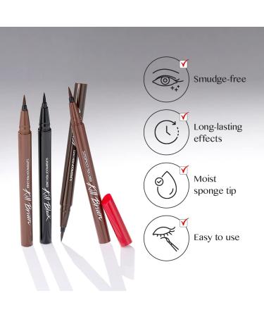 CLIO Waterproof Pen Liquid Eye Liner - Cacao Brown | Long Lasting, Smudge-Resistant, High-Intensity Color - 1 Count - Buy Online on GoSupps.com