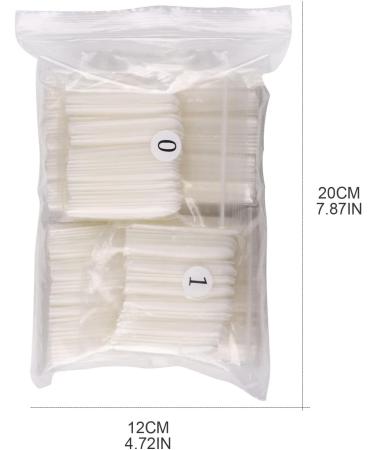 SCASTOE 504Pcs Full Cover Square Press on Nails - Long French False Nail Tips in 12 Sizes for Acrylic & Coffin Styles - Buy Online on GoSupps.com