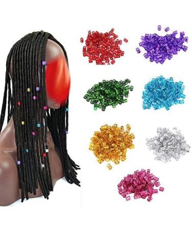 Colorful Hair Lichen Beads - 100 Pearl Cuffs for Styling | 7 Vibrant Colors | Decorative Accessories for Hair - Buy Online on GoSupps.com