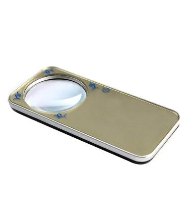 Magnifying Glass with Light 5X Handheld Large for Seniors Reading Soldeinspection Explomagnifier/Metallic Comfortable Anniversary