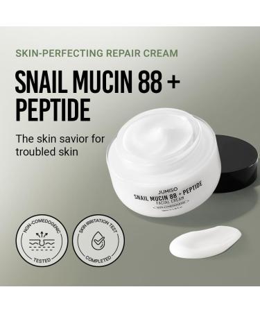 JUMISO Snail Mucin 88 + Peptide Cream 100ml | Kbeauty for Sensitive Skin Acne Relief & Oil Control - Buy Online on GoSupps.com