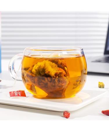 Chrysanthemum Cassia Seeds Burdock Root Tea Bags 320G(40 Tea Bags) Eyes Brighten Liver Cleanse Herbal Tea Honeysuckle Chinese wolfberry Sweetscented Osmanthus No Added Flavoring Combination of Floral Tea - Buy Online on GoSupps.com