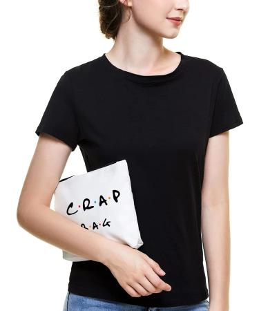 Friends Theme Natural Reusable Makeup Bag - Eco-Friendly Gift for Best Friends - Buy Online on GoSupps.com