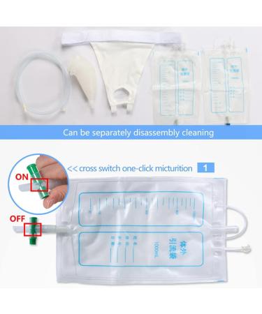 Reusable Male Urinal Bag - Portable Wearable Pee Bag with Elastic Waistband for Men & Women - Buy Online on GoSupps.com