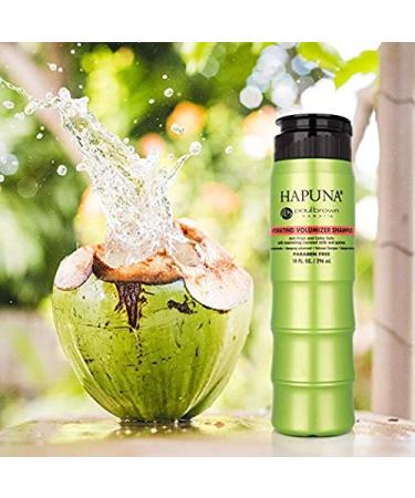 Paul Brown Hawaii Hapuna Anti-Frizz Volumizing Shampoo - Nourishing Fruit & Plant Extracts Kukui Nut Oil UVB & Heat Protection - 10 oz - Buy Online on GoSupps.com