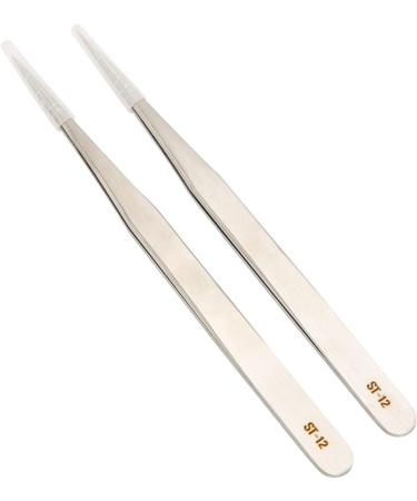 Premium Stainless Steel Fine Tweezers - Durable Portable & Glossed for Precision Control | Ideal for Hearing Aid Adjustment - Buy Online on GoSupps.com