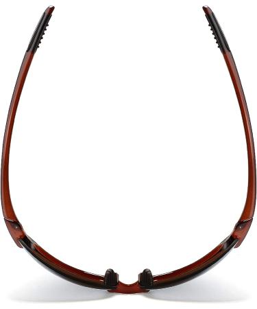 JULI Tr90 Rimless Sports Sunglasses for Men Women | Brown/Brown Polarized | Ideal for Running, Fishing, Baseball, and Driving - Buy Online on GoSupps.com