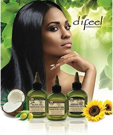 Difeel Premium Castor + Vitamin E Hair Oil - 2.5 oz | Pro-Growth & Anti-Frizz Formula - Buy Online on GoSupps.com