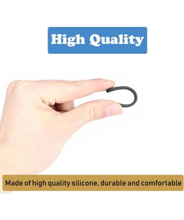 8 Pairs of Anti-Slip Silicone Covers - Slipproof Glasses Hinge Repair Accessories for Metal Thin Sunglasses - Black - Buy Online on GoSupps.com