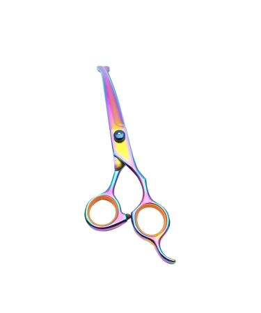 Dog Grooming Scissors Stainless Steel Pet Curved Shears Cutting Trimming Scissors with Round Tip for Grooming Dogs Cats