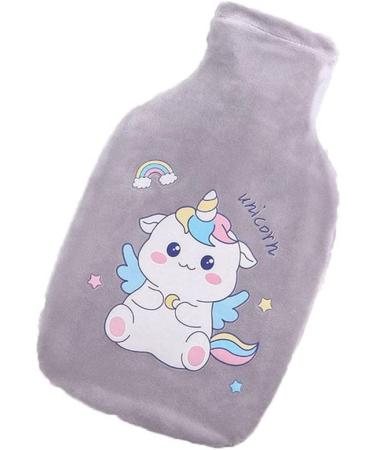 FUFUYO Hot Water Bottle with Cover Horse Pattern Rubber Hot Water Bag for Pain Relief Hand Foot Warmer Gift 1000ml