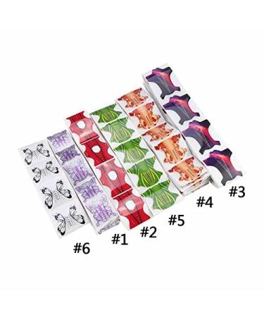 100PC Nail Extension Forms - Oval Acrylic UV Manicure Stickers & Glue Tool | International Shipping - Buy Online on GoSupps.com