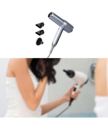 FashionCha Hair Dryer Hair Tool Mini Air Blower with Nozzle for Fine Thick Natural Wave Frizzy Hair gray 3 Nozzle - Buy Online on GoSupps.com