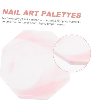  WOONEKY WOONEKY Elegant Marble Palette Nail Polish Display Tray For Nail Art And Manicure Photos - Buy Online on GoSupps.com