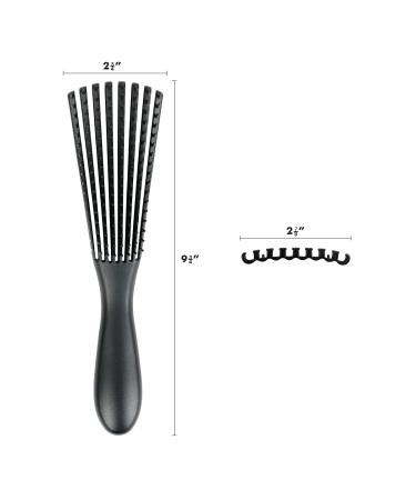 STUDIO LIMITED Flexible Bristles Detangling Brush Set - Black & Mint (2pcs) - Buy Online on GoSupps.com