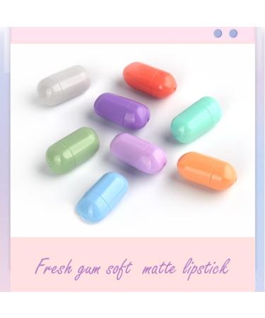 8 Colors Mini Matte Lipstick Set - Waterproof Long Lasting Cute Lipstick Capsules for Women & Girls - Buy Online on GoSupps.com
