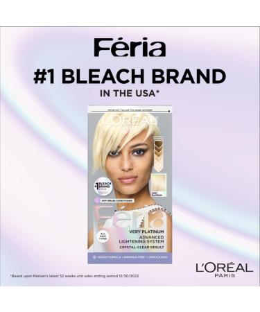 L'Oreal Paris Feria Very Platinum Hair Color - Permanent Multi-Faceted Shimmering Dye - Buy Online on GoSupps.com