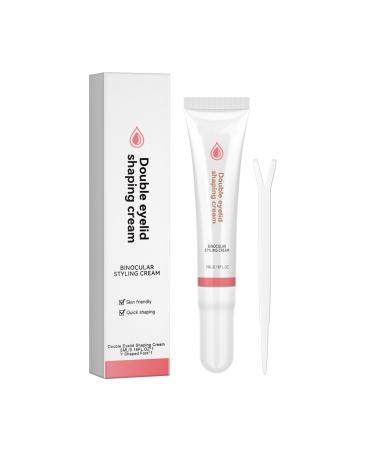 Double Eyelid Styling Cream Double Eyelids Modeling Cream Double Eyelid Shaping Styling Cream Waterproof Double-fold Eyelids Cream with Tool Long Lasting Invisible (1Pc)