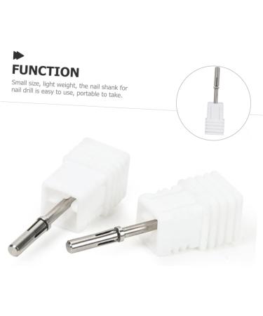 minkissy Acrylic Nails Trim Drill Bit Spas Nail Drill Shank Nail Shank for Women Nail Shank for Nail Drill Small Grinding Head Metal Nail Shaft Core Women's Nail Supplies Tungsten Steel - Buy Online on GoSupps.com