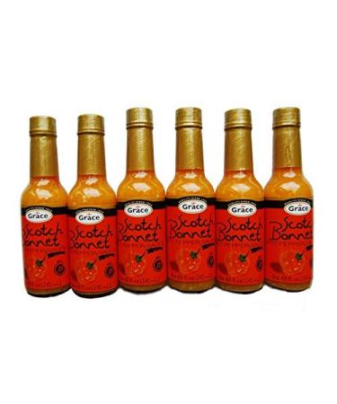 Grace Scotch Bonnet Hot Pepper Sauce 4.8oz - (6 Pack) by Grace