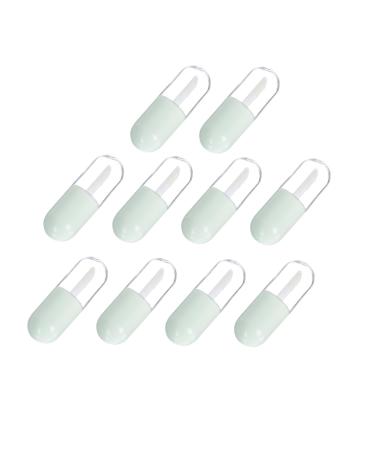 Gatuida Flacons de Gloss L vres Vides 10 Pcs 5 Ml Capsules Vertes L gers Portables pour Maquillage Bricolage Usage Personnel