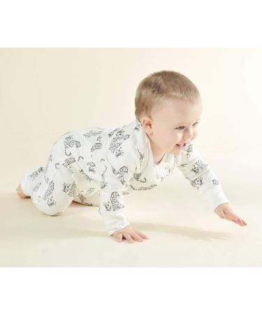 Owlivia Organic Cotton Baby Sleep N Play Romper - Leopard Print, 0-24 Months - Buy Online on GoSupps.com