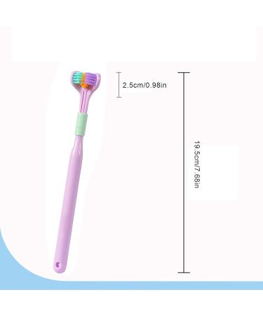 Soft Toothbrush for Adults | Extra Soft V-Shape Brush with Non-Slip Handle | Cypeason Lila - Optimal Dental Care & All-Round Cleaning - Buy Online on GoSupps.com