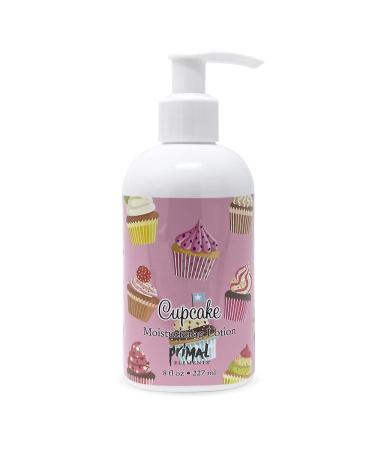 Primal Elements Body Lotion Moisturizing Shea Butter Cream for Hands & Body 8 oz - Cupcake