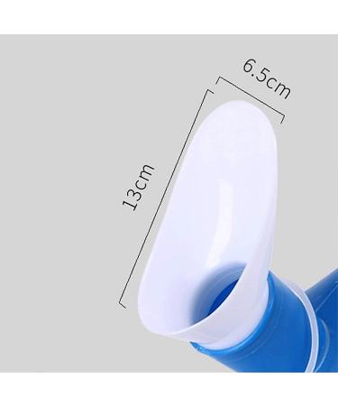 2000 ML Unisex Urinal Bottle with Lid Portable Emergency Male Female Pee Potty for Travel Car Emergency(Blue) Happy - Buy Online on GoSupps.com