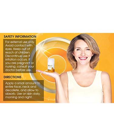 Vitamin C Cream with Hyaluronic Acid & Vitamin E - Organic Anti-Wrinkle & Anti-Aging Face and Eye Cream 1.7 oz - Buy Online on GoSupps.com