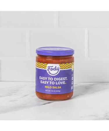 Fody Foods Vegan Mild Salsa | Chunky Tomato Jalapeno | Low FODMAP & Gut Friendly | Gluten & Lactose Free | Non GMO - Buy Online on GoSupps.com