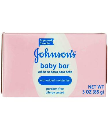 Johnsons Baby Bar Soap Boxed 3 Ounce (89ml) (6 Pack)