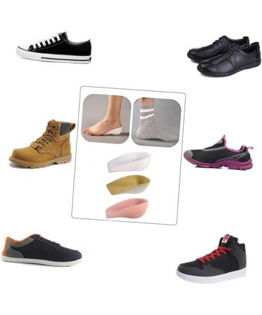 Translucent Heightening Insoles for Men & Women | Comfort Heel Cup Inserts & Shoe Pads | Clear Height Increase | 11x3.5cm - Buy Online on GoSupps.com