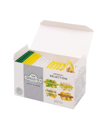 Ahmad Tea Herbal Fruit and Herb Selection Detox Teabags - 20 ct, Decaf and Sugar-Free - Buy Online on GoSupps.com