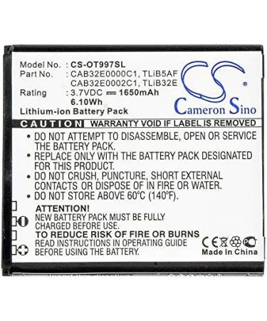 Buy JRINK Battery Replacement for TCL CAB32E0000C1 CAB32E0002C1 TLiB32E J160 MW40 Series High-Quality International Shipping - Buy Online on GoSupps.com