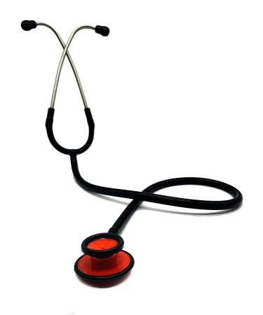 Waterproof Red & Black Matte Stethoscope for Doctors Students & Clinicians Reliable & Stylish Medical Equipment - Buy Online on GoSupps.com