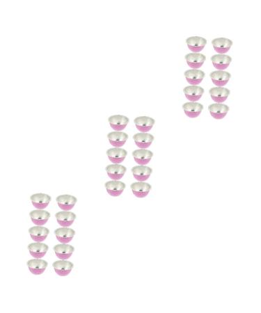 Minkissy 30 pieces of tool legs Bee wax box in candy heating pot Face container Form of wax bean round melting nose bowl bowls mini-removal beads These 8.3x8.3cmx3pcs rosax3stk