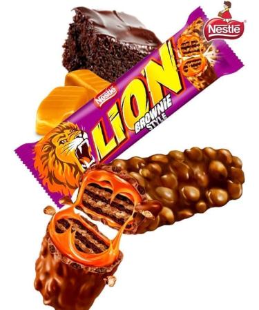  CAIYA Nestle Lion Brownie Style Crunchy Wafer Hair Clip with Brownie Flavor Trim with CAIYA Keychain (NEW 2023) - Buy Online on GoSupps.com