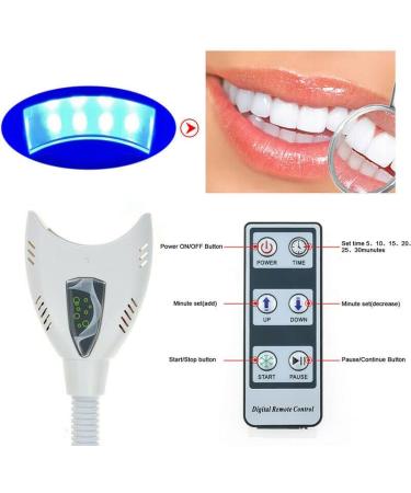 Professional Teeth Whitening LED Lamp | Adjustable Home Bleach Device for Fast Results - Buy Online on GoSupps.com