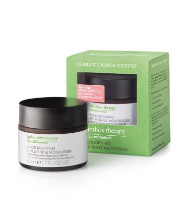 Spilanthox therapy - Good Morning Anti-Wrinkle Moisturiser - Face Cream for Smoothing Expressions - Make-Up Base - Spilanthol & Hyaluronic Acid - Anti-Aging - Vegan Natural Cosmetics - 50ml