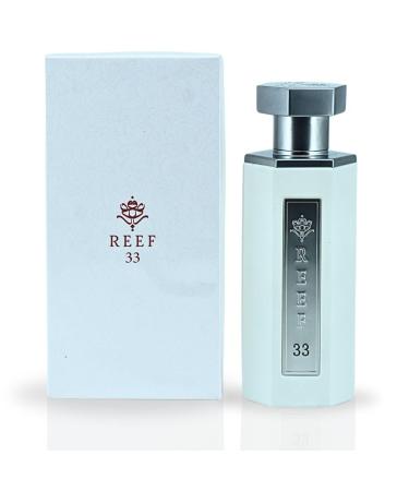 Reef 33 White - EDP Spray 100ML (3.4 OZ) Long Lasting & Luxurious Fragrance. 3.4 Fl Oz (Pack of 1) Reef 33 White EDP Spray