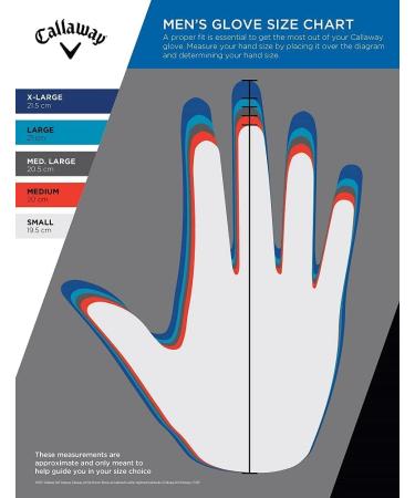 Callaway Men's Weather Spann Premium Synthetic Golf Glove - White, Size Medium - Buy Online on GoSupps.com