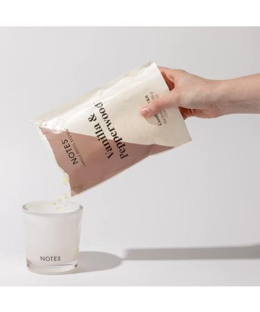 Sustainable Candle Refill | Non-Toxic Vanilla & Pepperwood Fragrance | Natural Beeswax, Rice Bran, Soy Wax, Cotton Wick - (1) - Buy Online on GoSupps.com