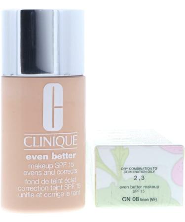 Clinique Even Better Foundation 1.0 Oz SPF 15 - Makeup 24 Linen for Dry to Combination Oily Skin - Buy Online on GoSupps.com