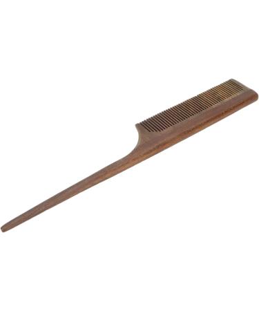 Handmade Sandalwood Rat Tail Comb for Hair Beard Prevents Tangles Relieves Scalp Irritation Round Teeth Dense Comb Teeth - Buy Online on GoSupps.com