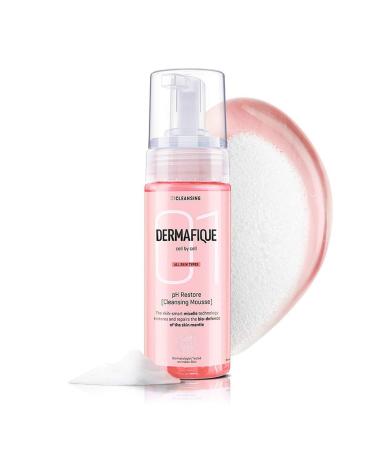 Derma.fique pH Restore Foaming Mousse 5.07 fl oz/150ml Gentle Face Cleanser Removes Impurities Ultra Mild Foaming Soap and Paraben Free