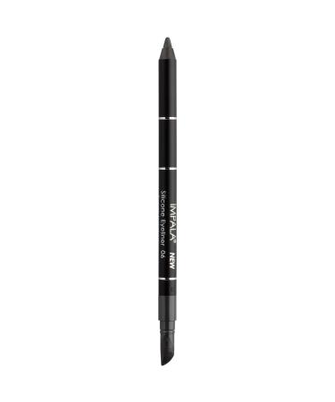 IMPALA | Waterproof Eyeliner with Silicone Matte Dark Gray Color No. 06 | Defined Line or Smudged Effect | Easy-to-Apply Creamy Texture | Intense Long-Lasting and Water-Resistant Color 06 Dark Greay Matte