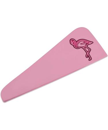 Flamingo Neon Microfiber Hair Towel Wrap for Women | Super Absorbent 10x26 Inch Hair Turban with Button - Perfect for Fast Drying & Travel - Buy Online on GoSupps.com