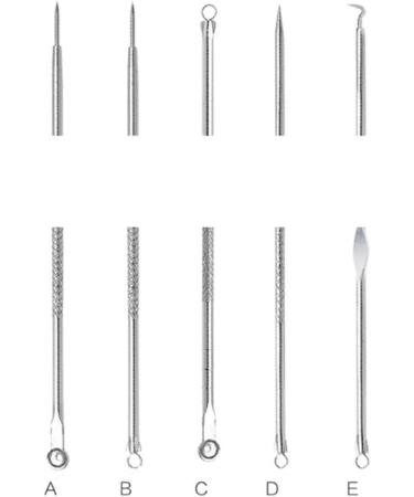 Xinsany Blackhead Remover Pimple Comedone Extractor Tools - Set of 5 - Buy Online on GoSupps.com